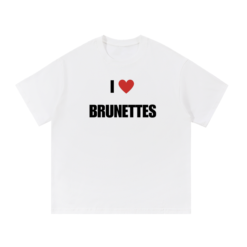 I LOVE BRUNETTES T-SHIRT