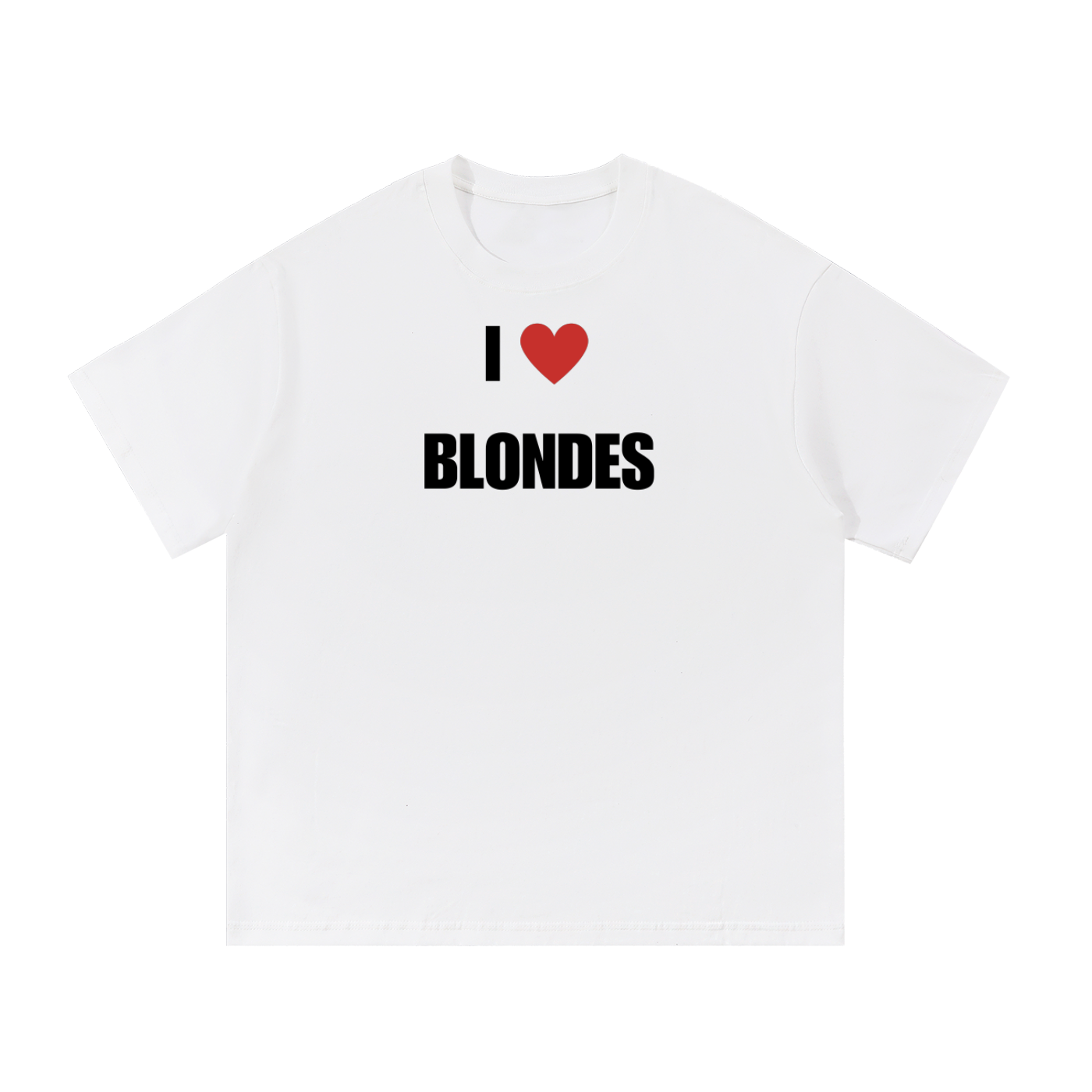 I LOVE BLONDES T-SHIRT